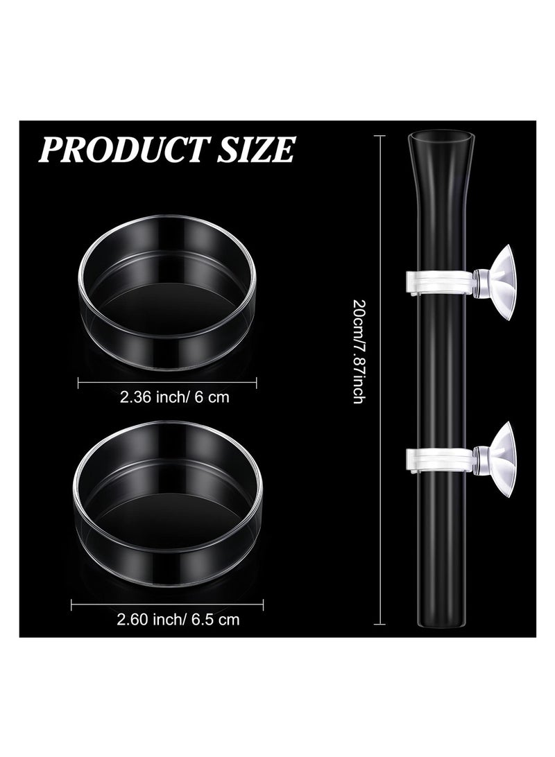 Excefore Shrimp Feeding Tube and Dish Set, 3pcs Include Glass Shrimp Feeding Tube Shrimp Feeder Tube and Bowl Fish Tank Feeding Feeder Kits - Image 3