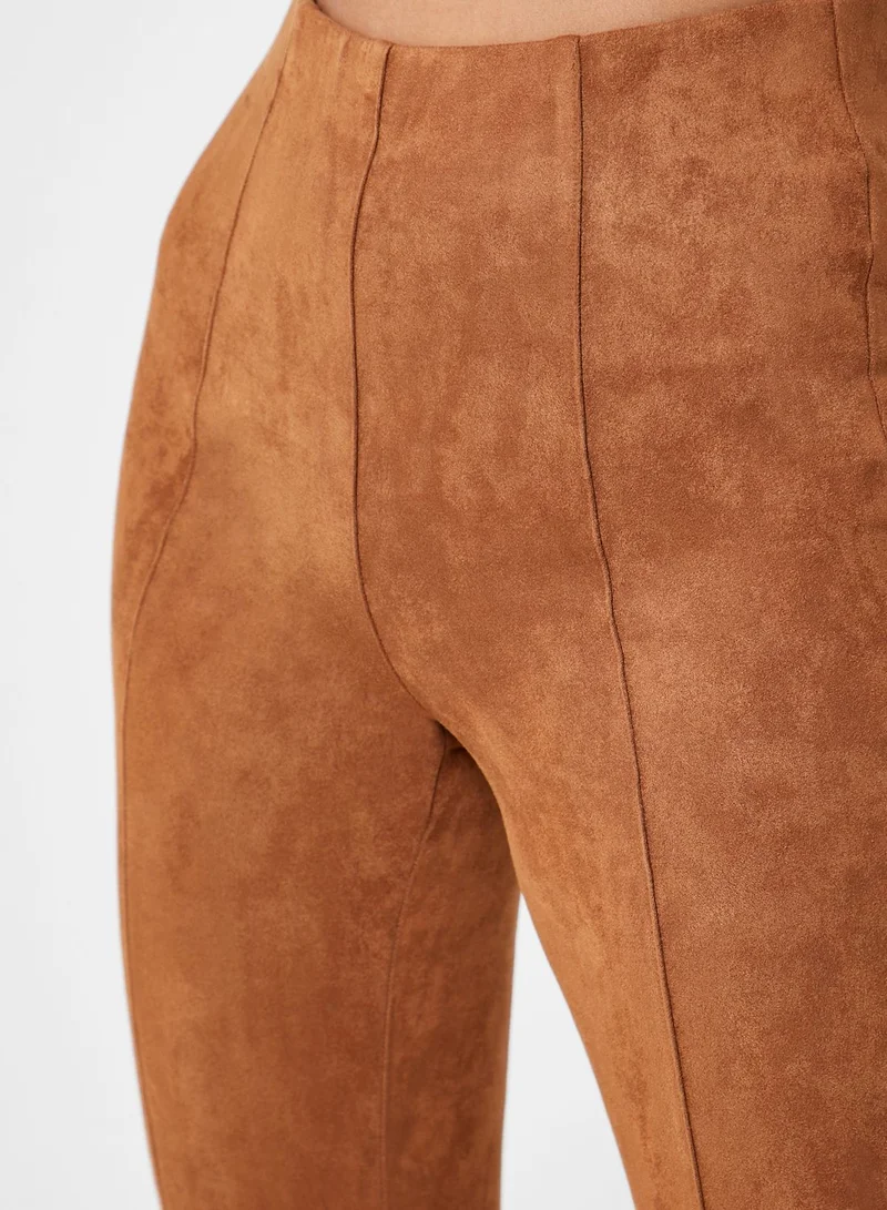 FOREVER 21 High Waist Front Split Leggings