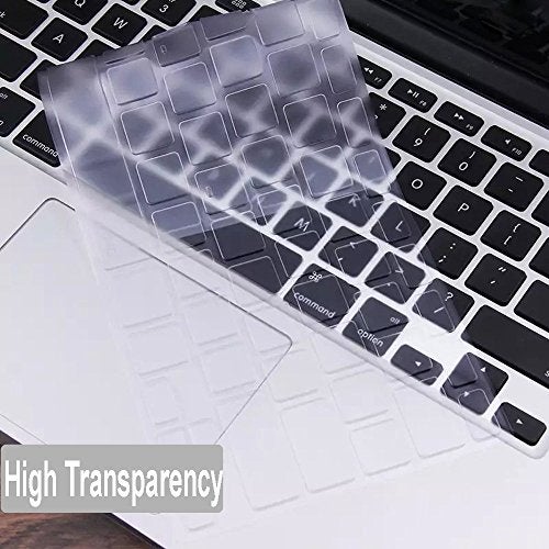 CaseBuy Ultra Thin Clear Keyboard Cover for Old MacBook Air 13 Inch A1466 A1369(Release 2010-2017) & MacBook Pro 13 Inch, MacBook Pro 15 Inch(2015 or Older Version, A1425 A1502 A1278 A1398), TPU - Image 5