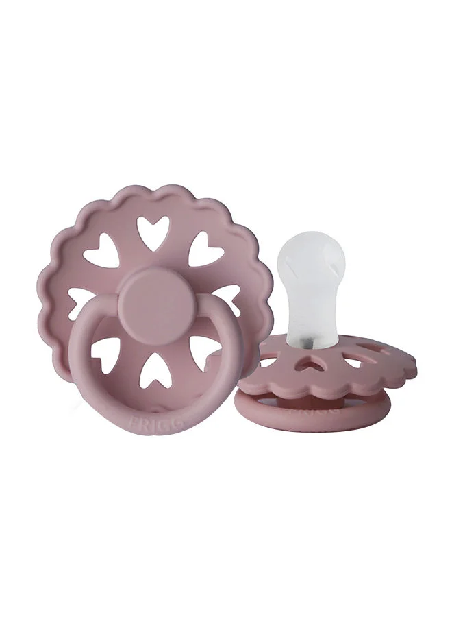 FRIGG Pack Of 1 Fairytale Silicone Baby Pacifier 0-6M Twilight Mauve - Size 1
