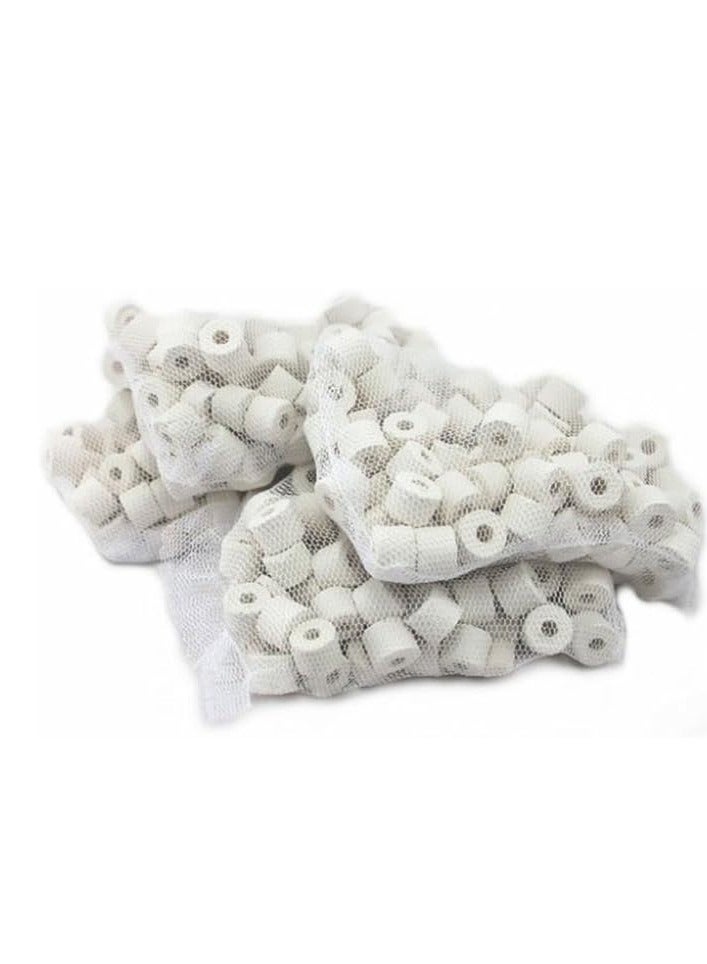 Ceramic Ring Filter Media for Aquarium | 250g + NET POUCH