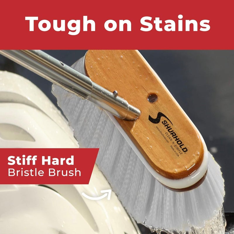 Shurhold 10" Polypropylene Stiff Bristle Deck Brush - Image 5