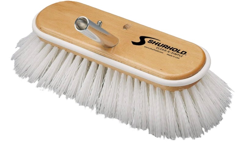 Shurhold 10" Polypropylene Stiff Bristle Deck Brush - Image 1