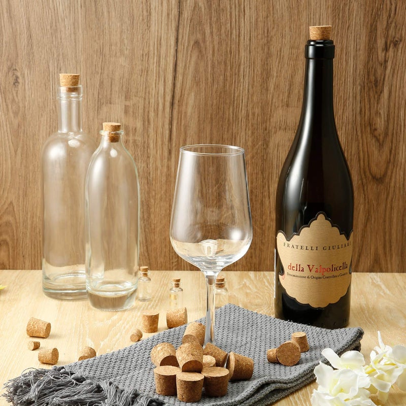 Jetec 100 Pack Assorted Cork Stoppers Different Sizes Variety Wooden Wine Bottle Cork Stoppers Tapered for Replacement Wine Bottle Plugs Crafts, 10 Sizes - Image 3