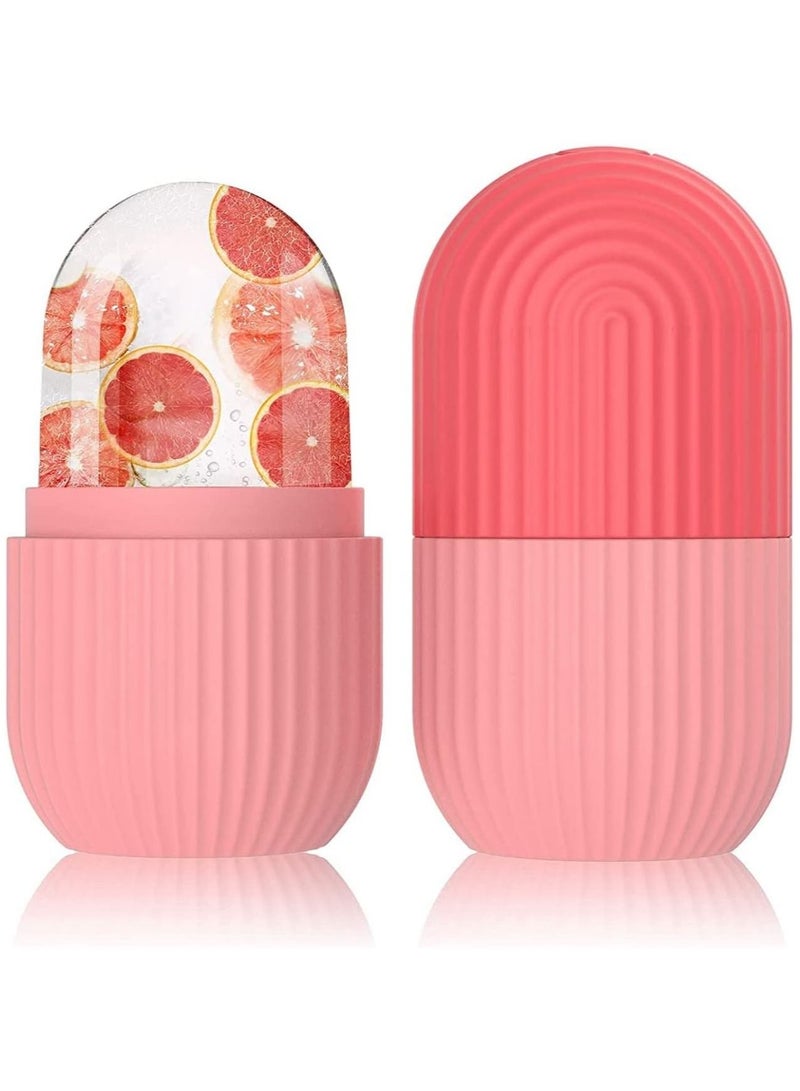 DubaiGallery أسطوانة الثلج للوجه والعينين والرقبة. أسطوانة الثلج لتدليك الوجه، أسطوانة الثلج للوجه، أسطوانة الثلج السيليكون القابلة لإعادة الاستخدام للوجه للحصول على بشرة متألقة ومشدودة. - Image 1