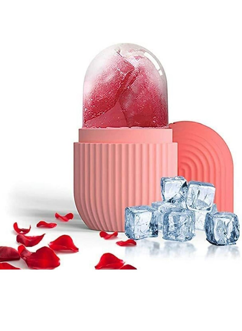 DubaiGallery أسطوانة الثلج للوجه والعينين والرقبة. أسطوانة الثلج لتدليك الوجه، أسطوانة الثلج للوجه، أسطوانة الثلج السيليكون القابلة لإعادة الاستخدام للوجه للحصول على بشرة متألقة ومشدودة. - Image 2