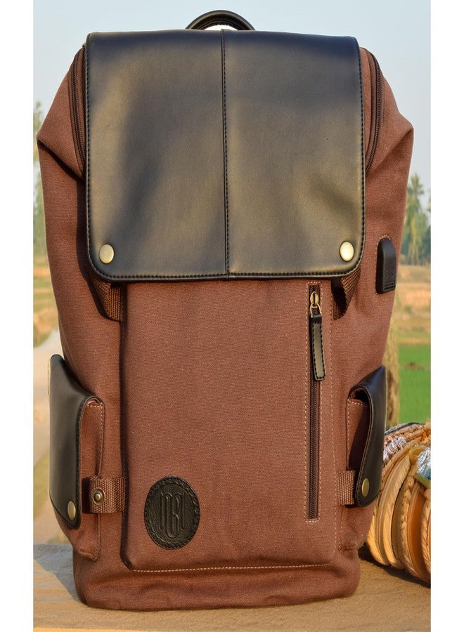 Mona B Laptop Backpack for Men & Women with Up to 15" Laptop Compartment - 20L Capacity - Ideal for Office, College, School & Travel - Chocolate - Image 3