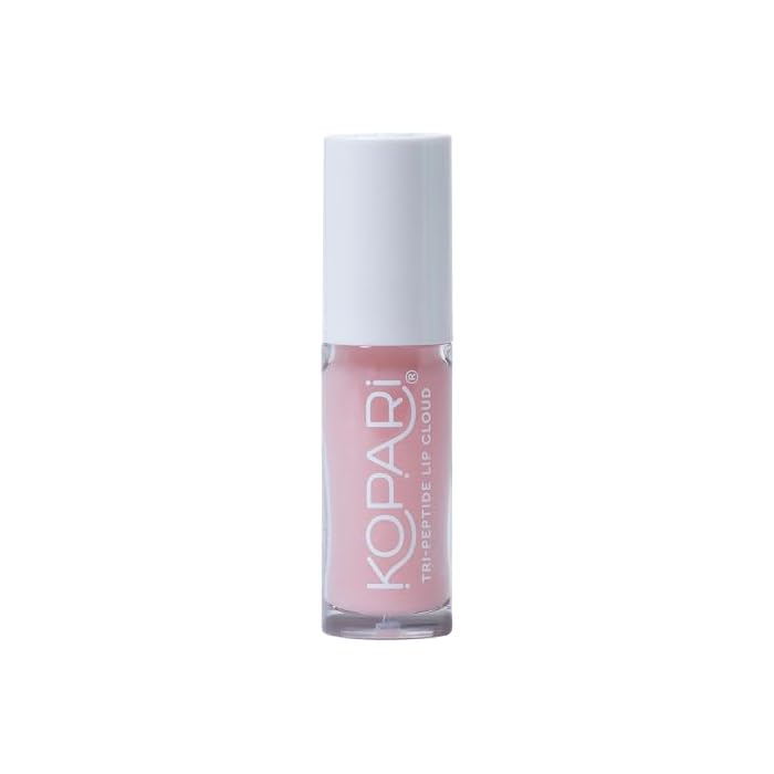 Kopari Tri-Peptide Lip Cloud, Infused with Ceramides & Hyaluronic Acid, Visibly Softens, Smooths, and Plumps Lips, Locks in Moisture & Hydration