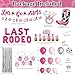 jenlion Last Rodeo Bachelorette Party Decorations Cowgirl Western Bridal Shower Fringe Curtain Balloon Garland Glitter Banner last rode foil balloons Pink Silver Balloon Garland Arch Kit - Image 4