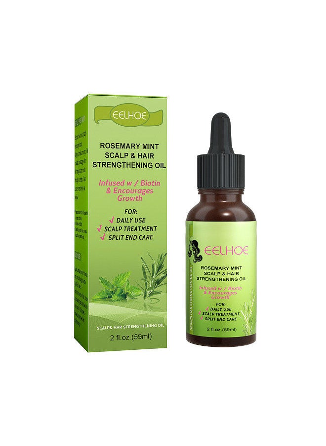 EELHOE EELHOE 59ml Peppermint Hair Growth Essential Oil Prevent Hair Loss Nourish Scalp Strengthen Hair  - Image 1