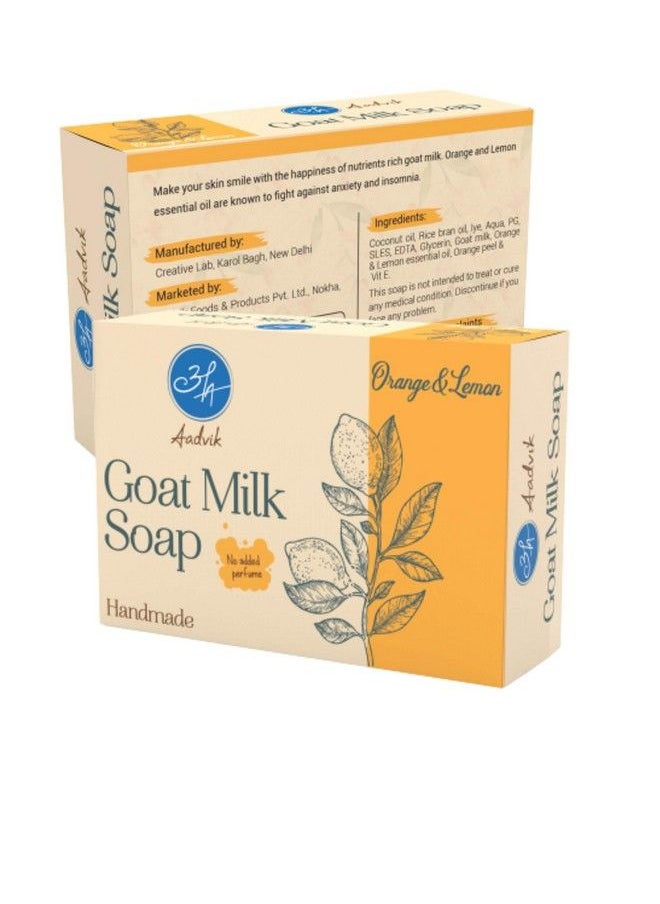 Aadvik Goat Milk Soap With Orange & Lemon ; A Shark Tank Product ;100G  - Image 5