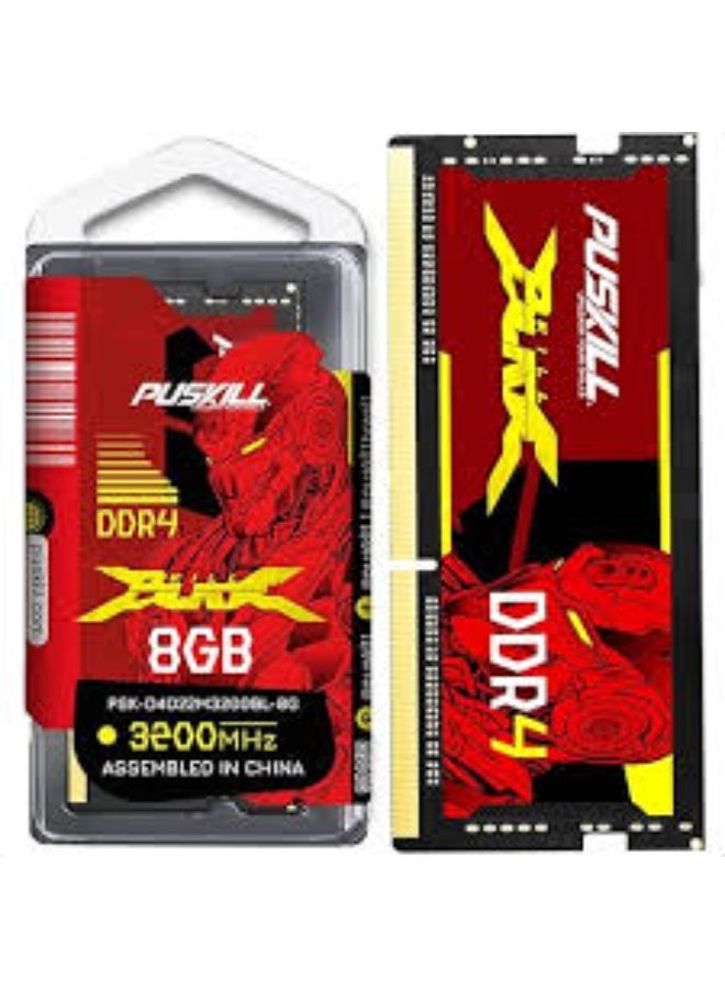 نصف مهارة ذاكرة الوصول العشوائي للكمبيوتر المحمول PUSKILL Killblade DDR4 3200 ميجا هرتز 8 جيجابايت - Image 1