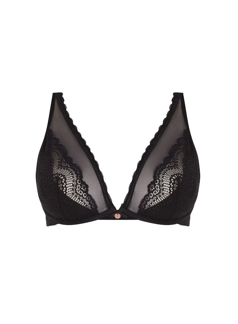 Oola Printed Lace Detail Underwire Bra