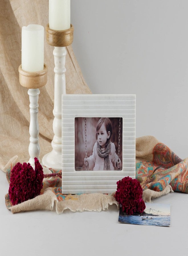 Stone Essential Mia Marble Photo Frame for Gift, Table and Couple Room Decoration (Photo Size 6x4 Inch) - Image 3