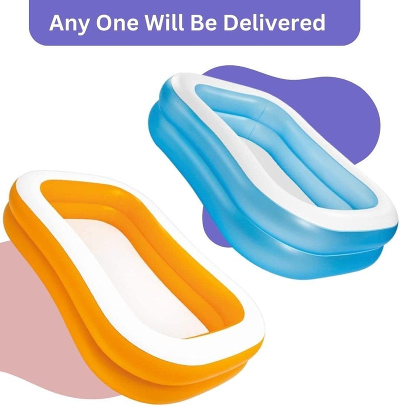 LONGMIRE 7 ft Portable Inflatable & Foldable Kids Swimming Pool with Heavy Air Pump Baby Bath Tub Water Pool for Kids and Adults Outdoor & Indoor Kids Bathing Tub - Multicolor - Image 3