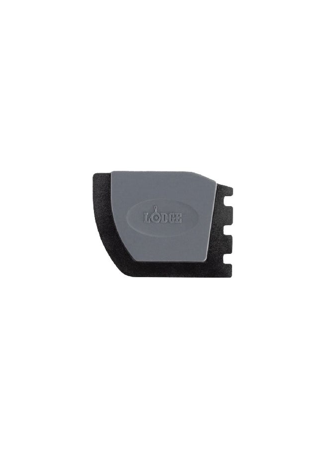 LODGE - Silicone Deluxe Pan Scraper Grey and Black 0.3 x 6.46 x 4.7 Inch SCRAPERDX - Image 1