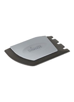 LODGE Silicone Deluxe Pan Scraper Grey and Black 0.3 x 6.46 x 4.7 Inch SCRAPERDX  - Image 1