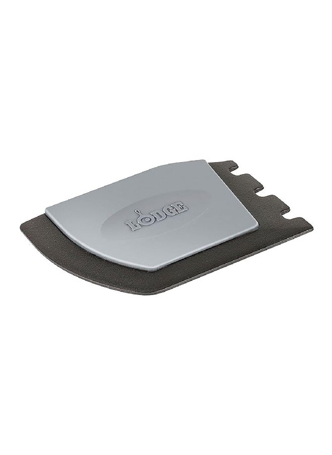 LODGE - Silicone Deluxe Pan Scraper Grey and Black 0.3 x 6.46 x 4.7 Inch SCRAPERDX - Image 1