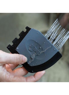 LODGE Silicone Deluxe Pan Scraper Grey and Black 0.3 x 6.46 x 4.7 Inch SCRAPERDX  - Image 3