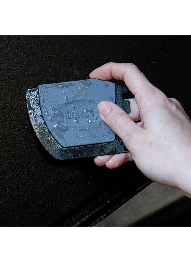 LODGE - Silicone Deluxe Pan Scraper Grey and Black 0.3 x 6.46 x 4.7 Inch SCRAPERDX - Image 1