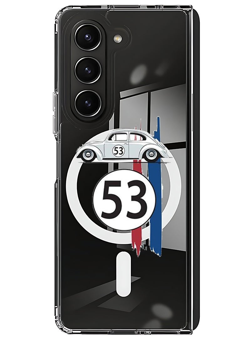 Theodor Magnetic Case for Samsung Galaxy Z Fold 6 Compatible with MagSafe Wireless Charging, Shockproof Phone Bumper Cover Car 53 - Image 1