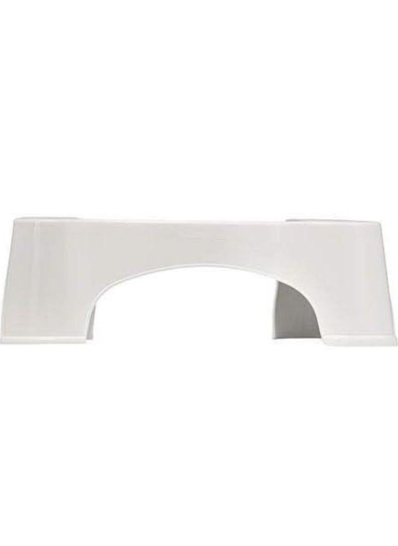 ELTRAZONE Toilet Stool - White | Ergonomic Squatty Potty for Better Bowel Health | Comfortable, Durable, Non-Slip Design for Optimal Positioning | Ideal for Easy Toilet Posture Support - Image 3