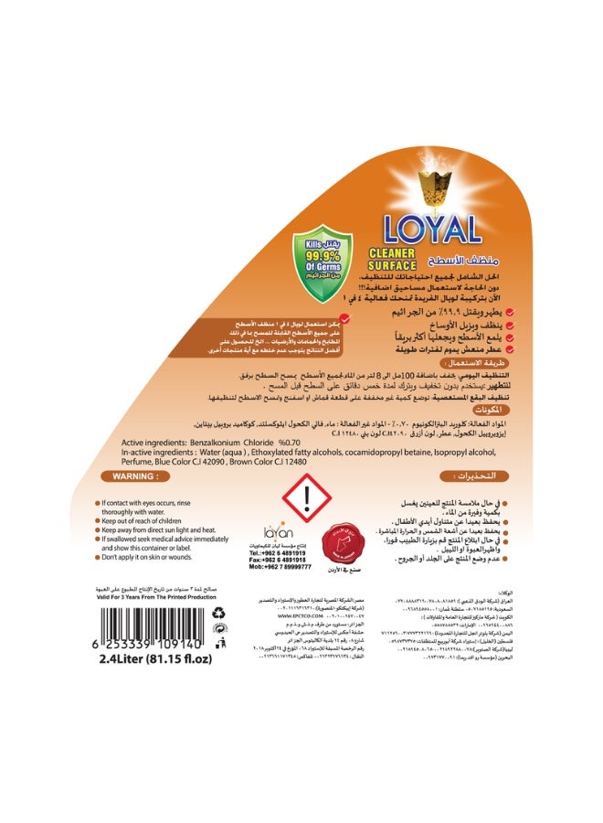 loyal منظف سطح كنز الشرق بني 2400 مل - Image 5