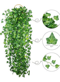 BLOOMING TIME 12 Pcs Artificial Ivy Leaf Vine Garland 87 ft for Home Kitchen Garden Wall Decor  - Image 3