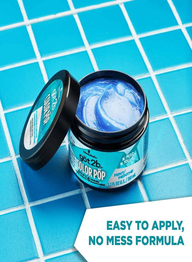 Got2B Color Pop Semi-Permanent Hair Color Mask, Mint, 5.1 oz - Image 3