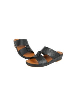 barjeel uno 008-3711 Barjeel Uno Mens Arabic Sandals BS 34 Black  - Image 3