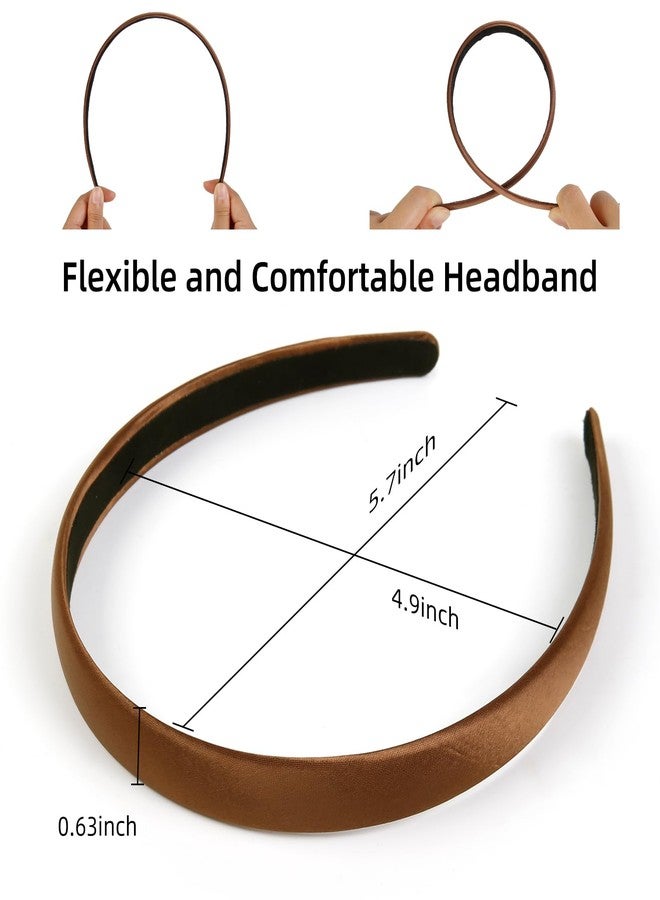 AIBFRID Headbands for Women Non Slip Thin Satin Hairbands Trendy Headband for Women's Hair Cute Vintage Hair Accessories 4 PCS - Image 4