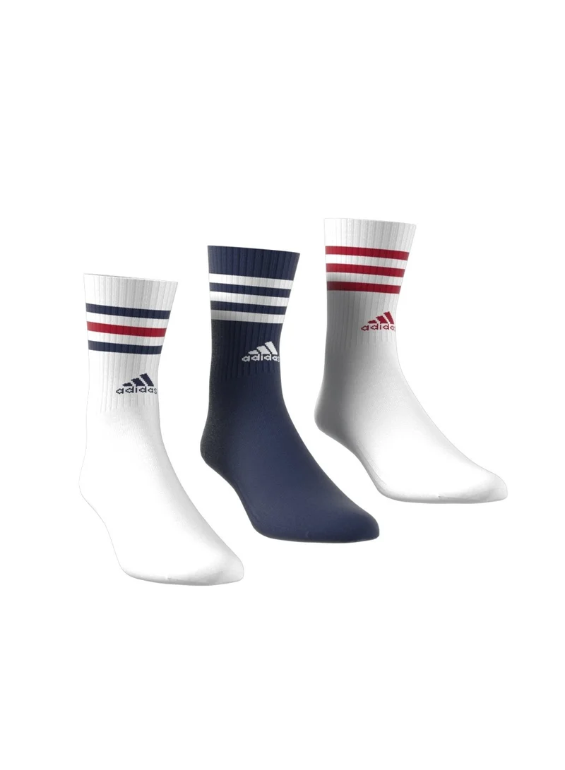 adidas 3STRIPES CUSHIONED SPORTSWEAR CREW SOCKS 3 PAIR PACK