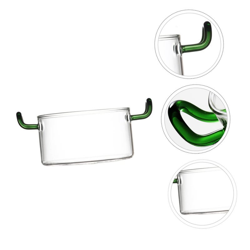 Heat Resistant Glass Serving Bowl with Handles for Salad Fruit Dessert Soup Kitchen - Image 4