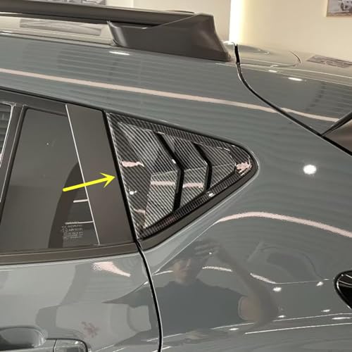 ZiWen 2X Sport Style Quarter Window Scoops Louvers for Subaru Crosstrek Impreza 2024 2025 (Carbon Fiber Print) - Image 1