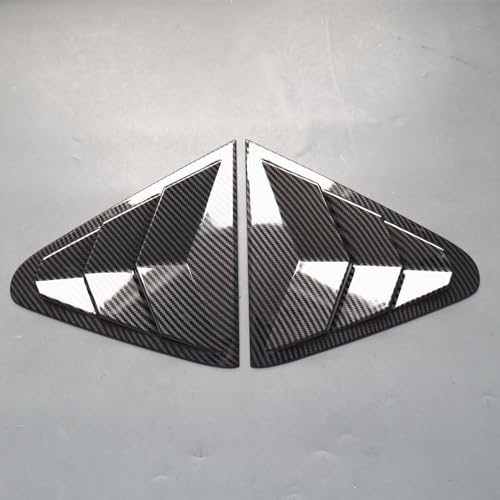 ZiWen 2X Sport Style Quarter Window Scoops Louvers for Subaru Crosstrek Impreza 2024 2025 (Carbon Fiber Print) - Image 3