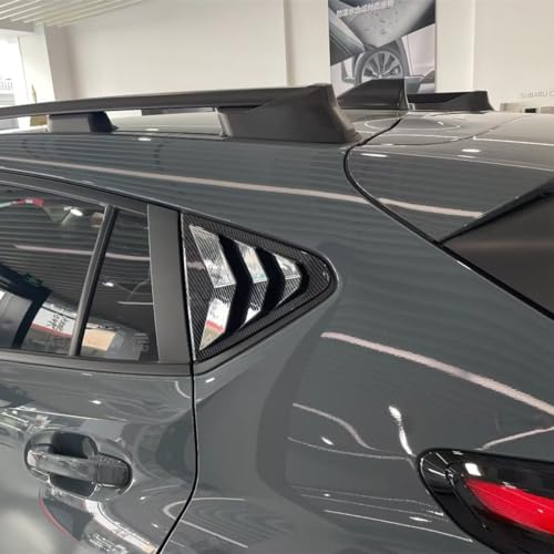 ZiWen 2X Sport Style Quarter Window Scoops Louvers for Subaru Crosstrek Impreza 2024 2025 (Carbon Fiber Print) - Image 2