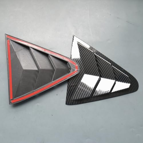 ZiWen 2X Sport Style Quarter Window Scoops Louvers for Subaru Crosstrek Impreza 2024 2025 (Carbon Fiber Print) - Image 4