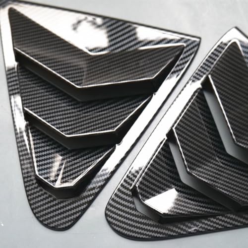 ZiWen 2X Sport Style Quarter Window Scoops Louvers for Subaru Crosstrek Impreza 2024 2025 (Carbon Fiber Print) - Image 5