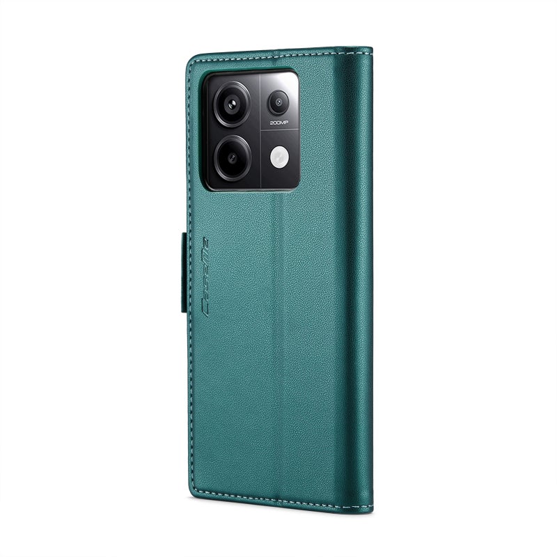 HuHa Protective Cover For Xiaomi Redmi Note 13 Pro 5G CaseMe 023 Butterfly Buckle Litchi Texture RFID Anti-theft Leather Phone Case(Pearly Blue) - Image 3