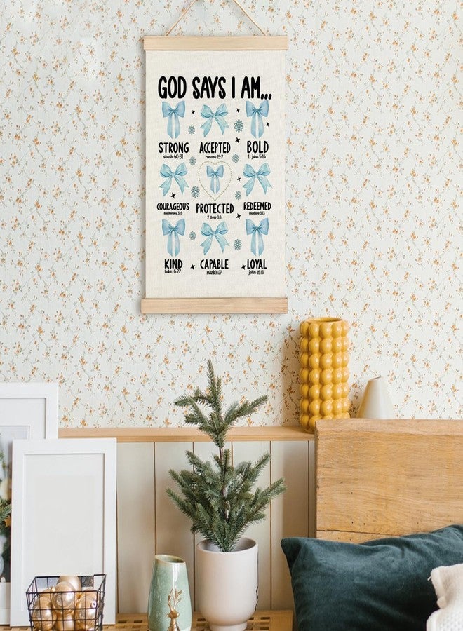 RYYCDOI Light Blue Bows Coquette Room Bathroom Decor for Teen Girls Nursery 12x16 Inch - Image 4