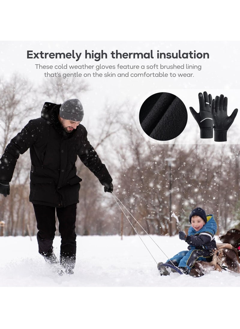 KASTWAVE - Winter Gloves - Waterproof, Thermal, Touchscreen Friendly for Outdoor Sports, Running, Biking, and Driving - Unisex Design for Men and Women - Image 1