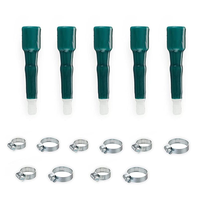 Garbnoire Heavy Duty Standard Size 0.50 Inch Hose Connector With Adjustable Clamps for Garden Water Pipe & Car, Bike Washing Accessories | Suitable Connecting Hose Pipe (Color May Vary) (Pack of 5) - Image 5