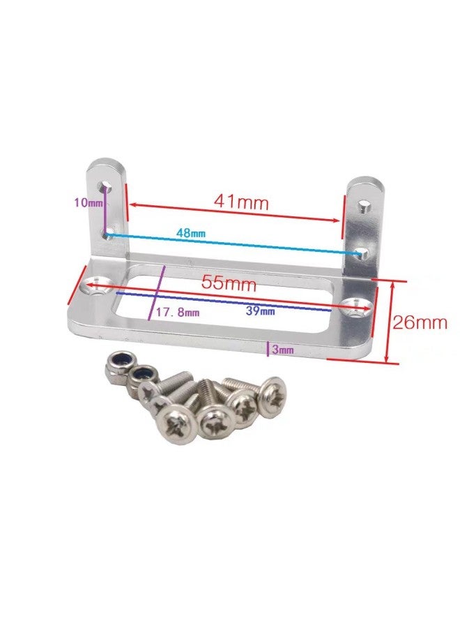 Ship Model, Model Aluminum Alloy S3003 Rudder Frame, Mg995 Steering Gear Bracket, Server Seat-Color:White  - Image 4