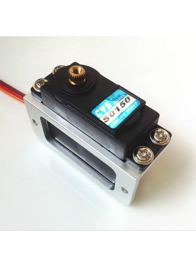 Ship Model, Model Aluminum Alloy S3003 Rudder Frame, Mg995 Steering Gear Bracket, Server Seat-Color:White  - Image 3