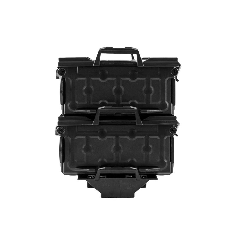 YakAttack TracPak Combo Kit, Set of Two Stacking Fishing Gear Storage Boxes with Track Mount Base, Black (SSO-1002) | Kayak Fishing Accessories - Image 3
