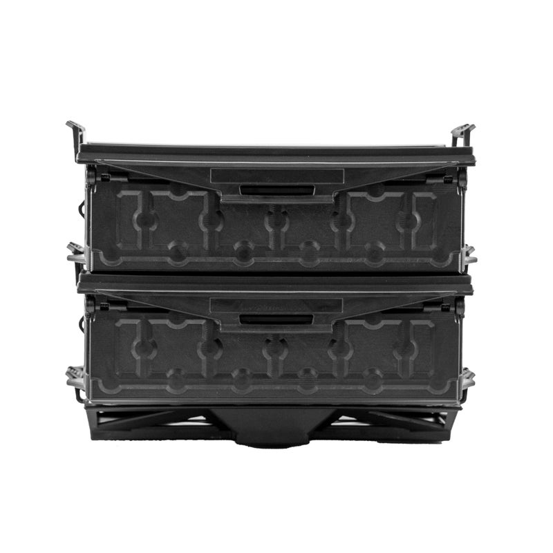 YakAttack TracPak Combo Kit, Set of Two Stacking Fishing Gear Storage Boxes with Track Mount Base, Black (SSO-1002) | Kayak Fishing Accessories - Image 4