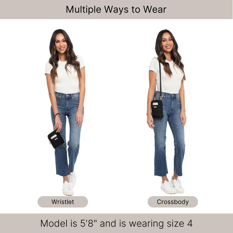 Baggallini Take Two RFID Bryant Crossbody - 5x7.25 Lightweight Small Phone Wallet Crossbody Bag - Nylon Travel Purse - Image 5