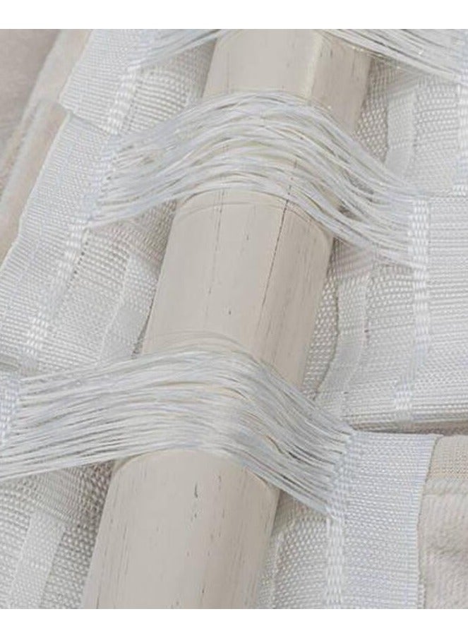 Curtains & Rods Flafy Luxury Blackout Curtains - Thermal Insulated Room Darkening Fabric - Smart Multi-Way Header for Three Hanging Options (300cm W × 280cm L, Beige) - Image 5