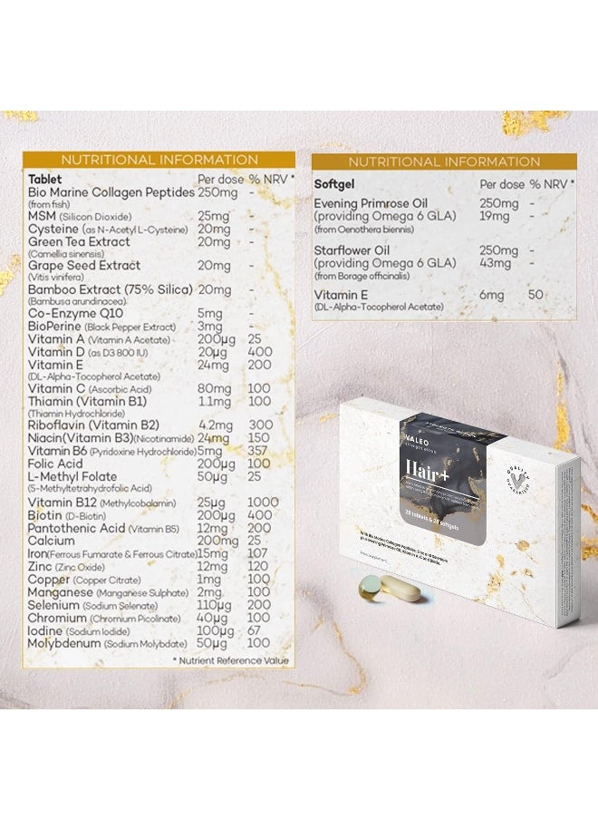 VALEO - Hair+ Helps Nourish Hair From Within Promotes Natural Collagen Production - Image 1
