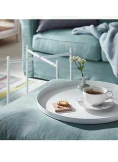Generic Home Living Room Metal Frame Coffee Table, Side Table, Small Round Table  - Image 3